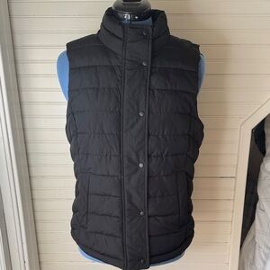 Women's Black Quilted Gap Warmest Vest